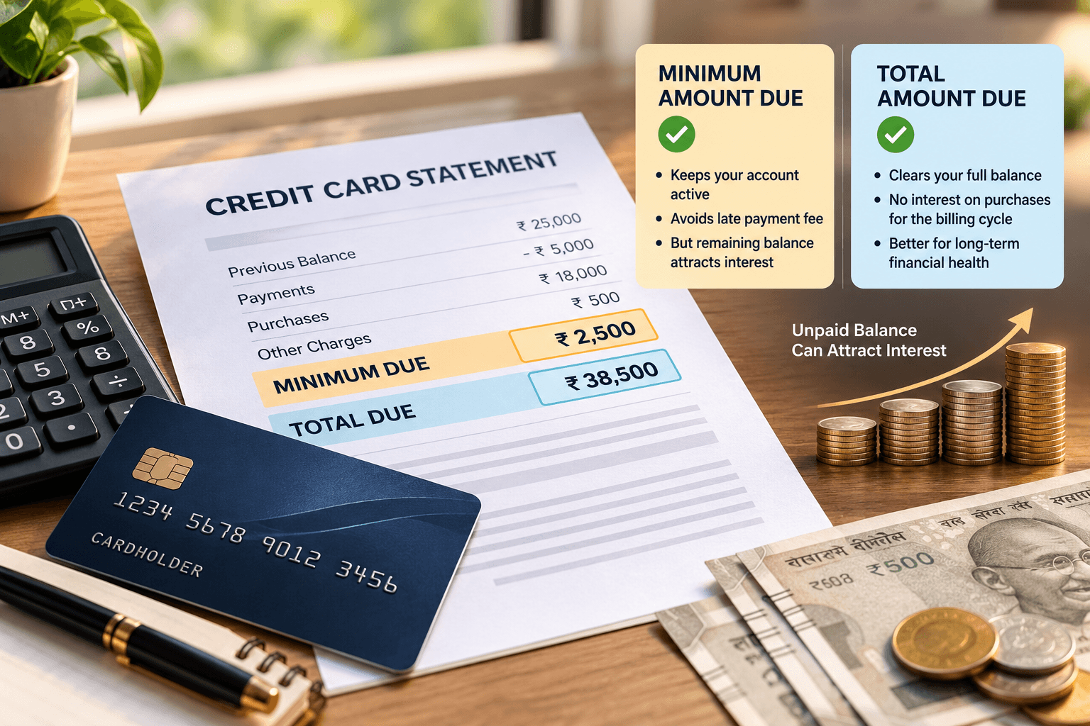 Credit Card Minimum vs Total Amount Due